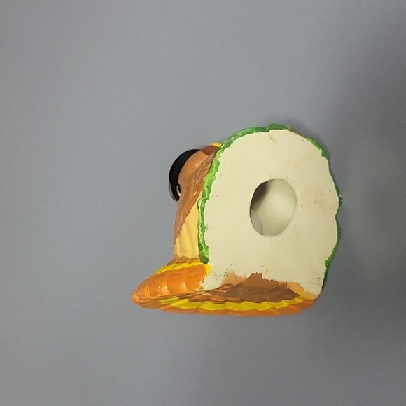 Hand painted turkey candle sticks and white candles - Picture 5 of 10